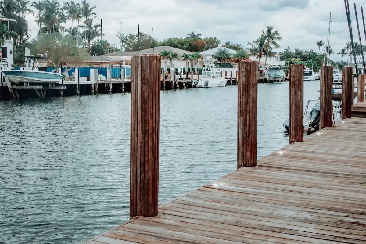 Fort Lauderdale, Florida wooden dock