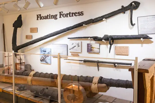 Floating Fortress display in the Turks and Caicos National Museum