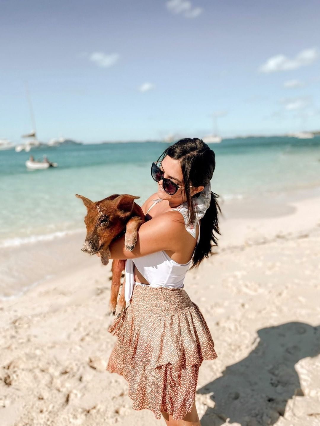 PLANE & BOAT COMBO EXUMA FULL DAY SWIMMING PIGS  - GROUP TOUR